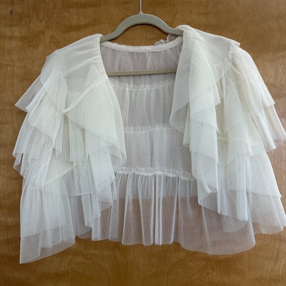 Anthropologie Ruffle Capelet - Picture 4 of 7